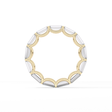 2.55 TCW Emerald Lab Grown Diamond Wedding Band