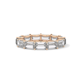 2.55 TCW Emerald Lab Grown Diamond Wedding Band