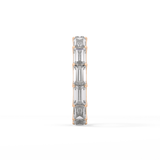 2.55 TCW Emerald Lab Grown Diamond Wedding Band