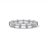 2.55 TCW Emerald Lab Grown Diamond Wedding Band
