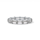 2.55 TCW Emerald Lab Grown Diamond Wedding Band
