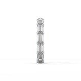 2.55 TCW Emerald Lab Grown Diamond Wedding Band