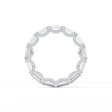 2.55 TCW Emerald Lab Grown Diamond Wedding Band