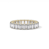 4.6 TCW Emerald Lab Grown Diamond Wedding Band