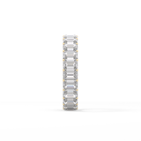 4.6 TCW Emerald Lab Grown Diamond Wedding Band