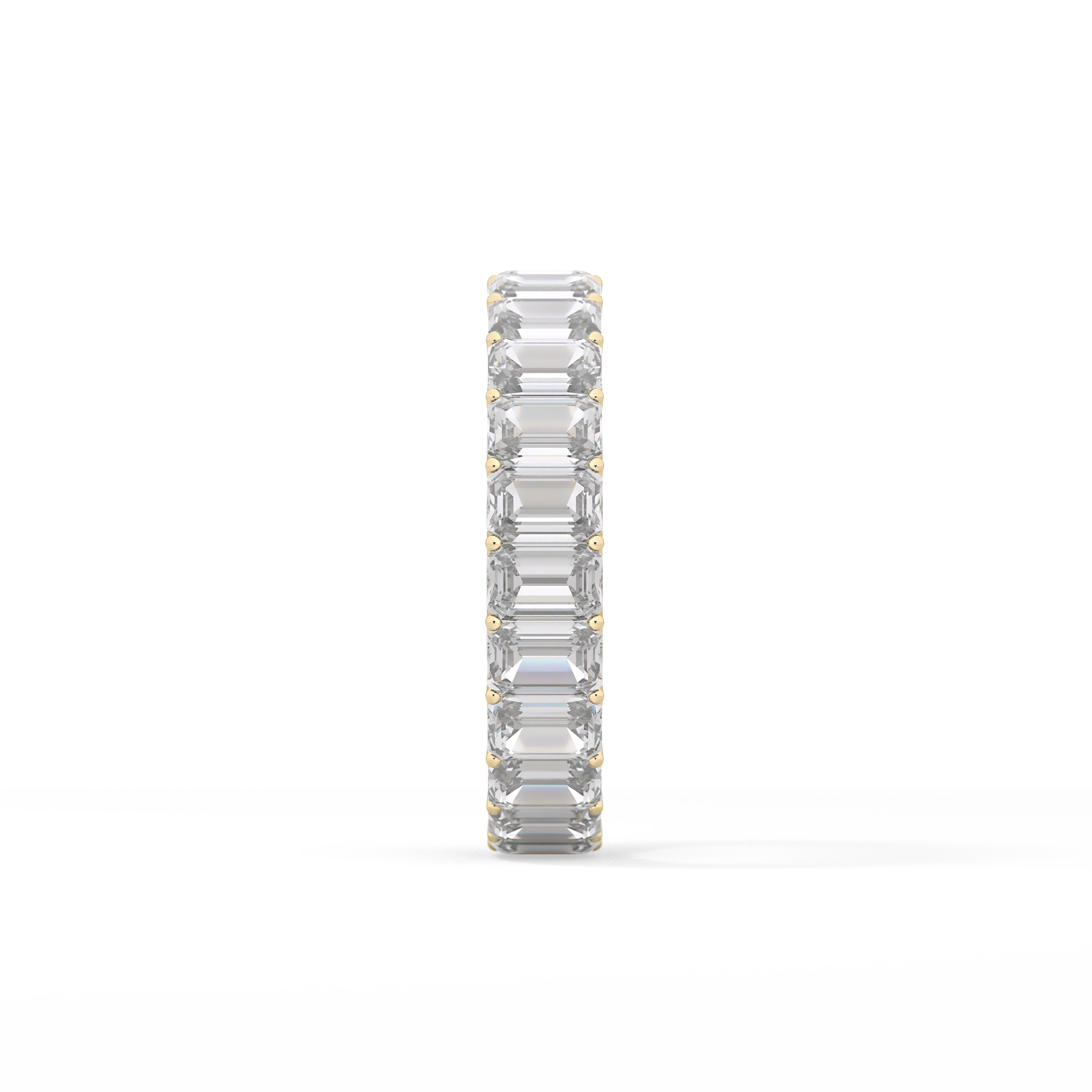 4.6 TCW Emerald Lab Grown Diamond Wedding Band