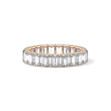 4.6 TCW Emerald Lab Grown Diamond Wedding Band