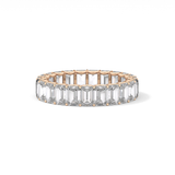 4.6 TCW Emerald Lab Grown Diamond Wedding Band