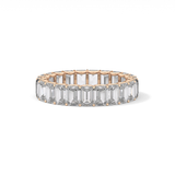 4.6 TCW Emerald Lab Grown Diamond Wedding Band