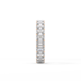 4.6 TCW Emerald Lab Grown Diamond Wedding Band