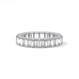 4.6 TCW Emerald Lab Grown Diamond Wedding Band