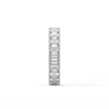 4.6 TCW Emerald Lab Grown Diamond Wedding Band