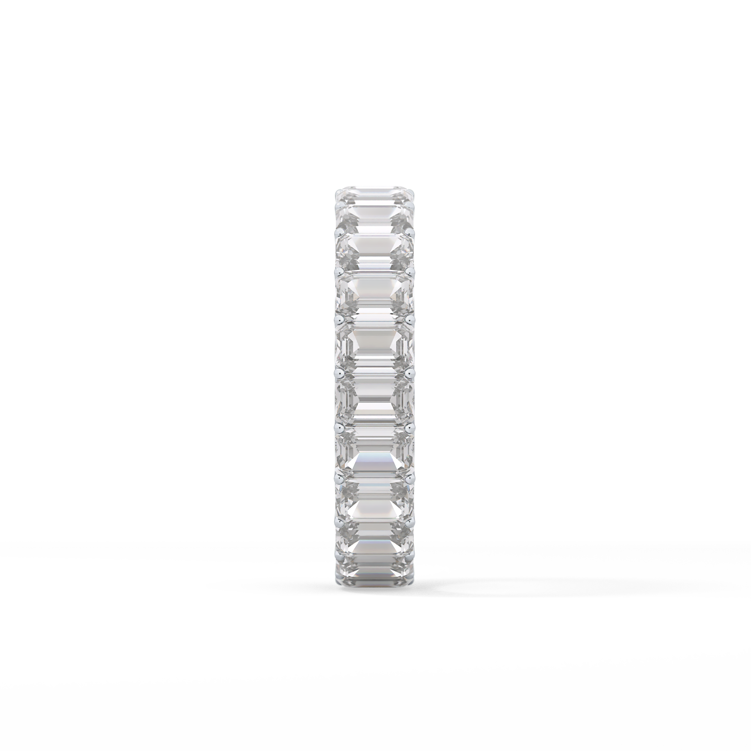 4.6 TCW Emerald Lab Grown Diamond Wedding Band