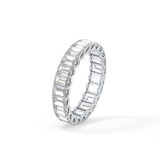 4.6 TCW Emerald Lab Grown Diamond Wedding Band