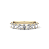 1.35 TCW Oval Lab Grown Diamond Wedding Band