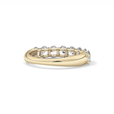1.35 TCW Oval Lab Grown Diamond Wedding Band