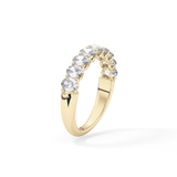 1.35 TCW Oval Lab Grown Diamond Wedding Band
