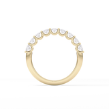1.35 TCW Oval Lab Grown Diamond Wedding Band