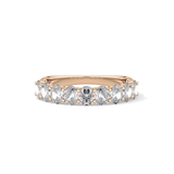 1.35 TCW Oval Lab Grown Diamond Wedding Band