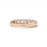 1.35 TCW Oval Lab Grown Diamond Wedding Band