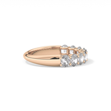1.35 TCW Oval Lab Grown Diamond Wedding Band