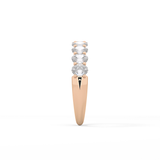 1.35 TCW Oval Lab Grown Diamond Wedding Band