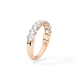 1.35 TCW Oval Lab Grown Diamond Wedding Band