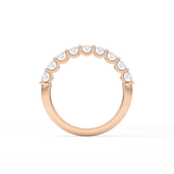 1.35 TCW Oval Lab Grown Diamond Wedding Band