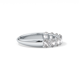 1.35 TCW Oval Lab Grown Diamond Wedding Band