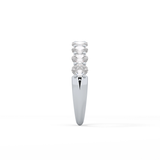 1.35 TCW Oval Lab Grown Diamond Wedding Band