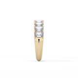 1.8 TCW Emerald Lab Grown Diamond Wedding Band