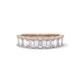 1.8 TCW Emerald Lab Grown Diamond Wedding Band