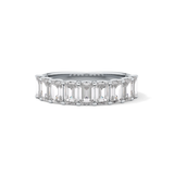1.8 TCW Emerald Lab Grown Diamond Wedding Band