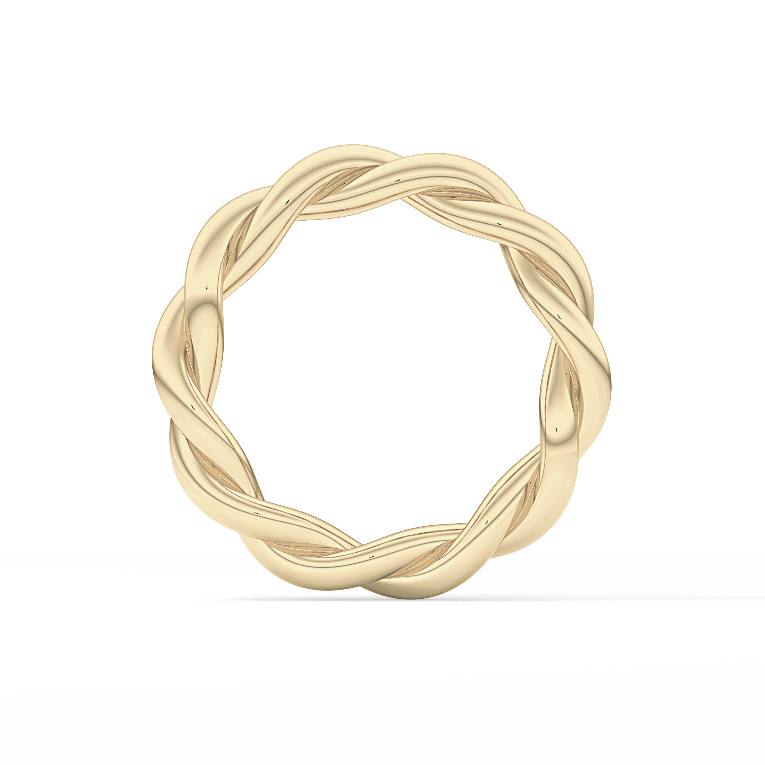 Twisted Shank Wedding Band