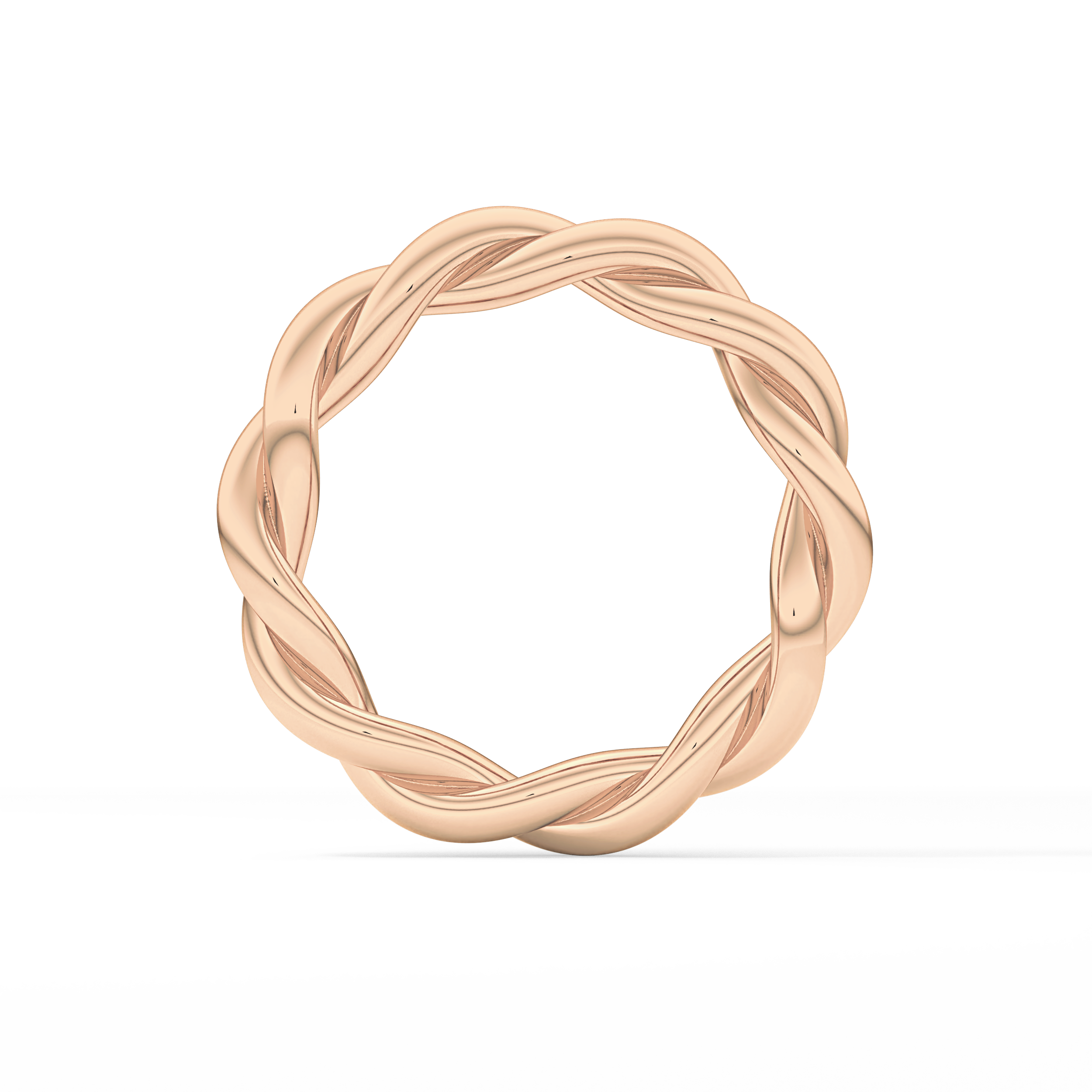 Twisted Shank Wedding Band
