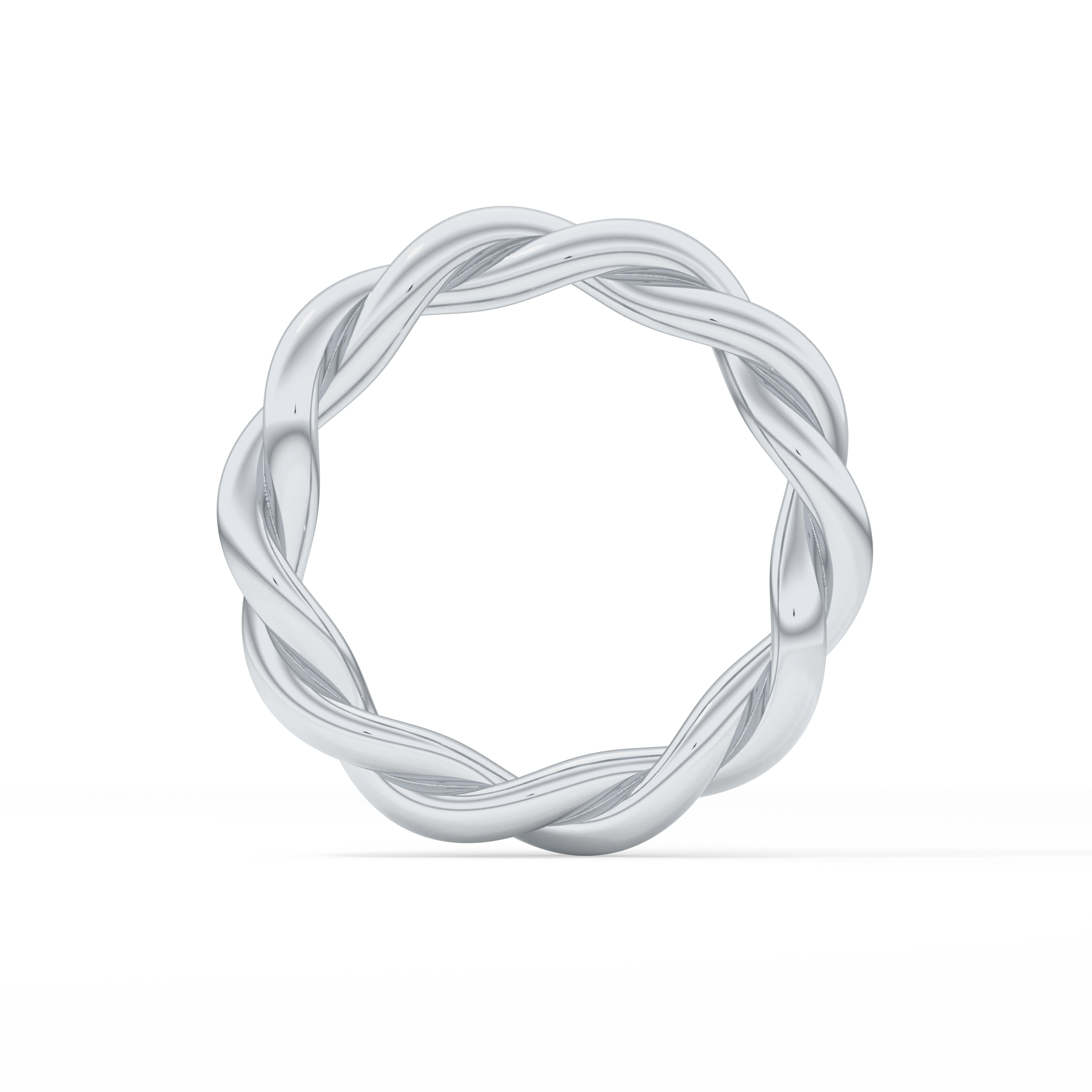 Twisted Shank Wedding Band