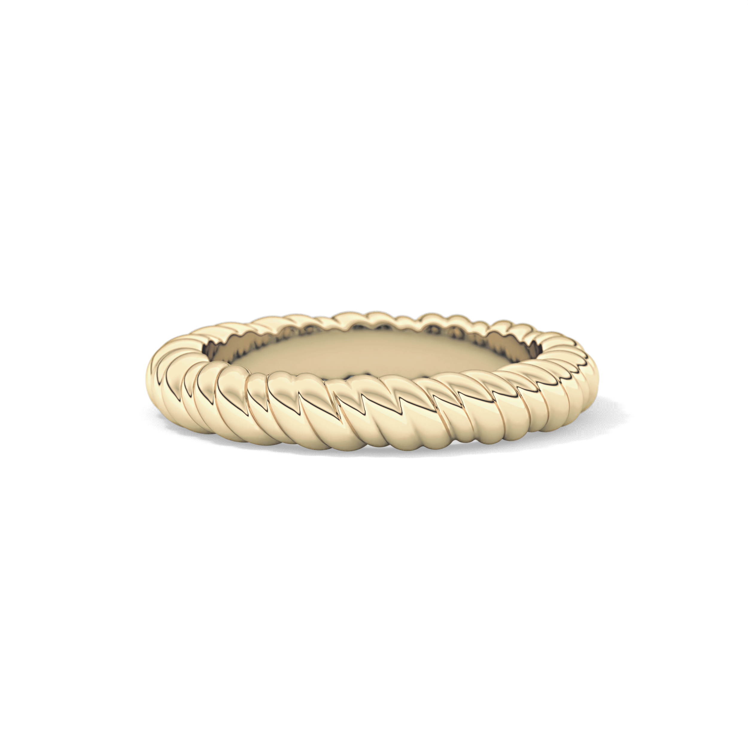 Twisted Shank Wedding Band