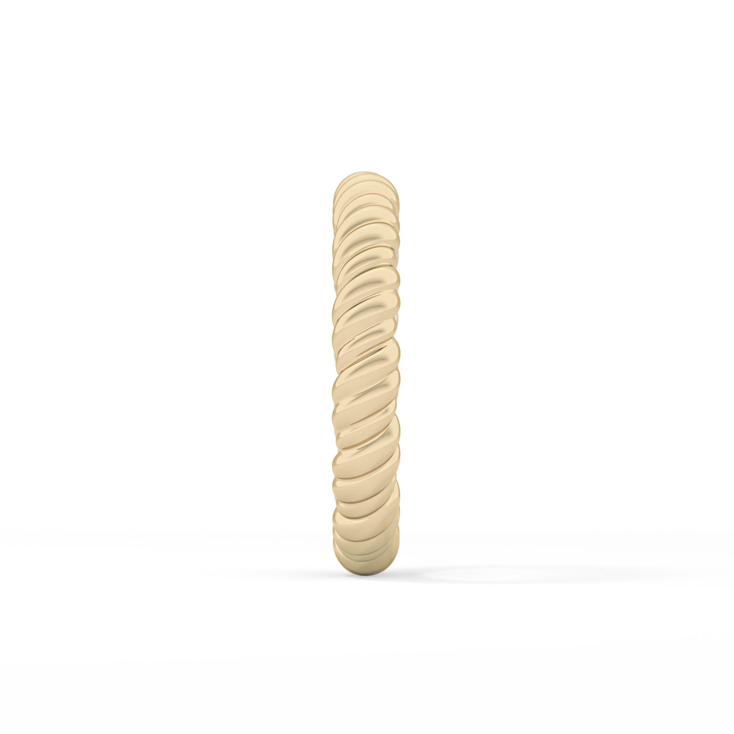 Twisted Shank Wedding Band
