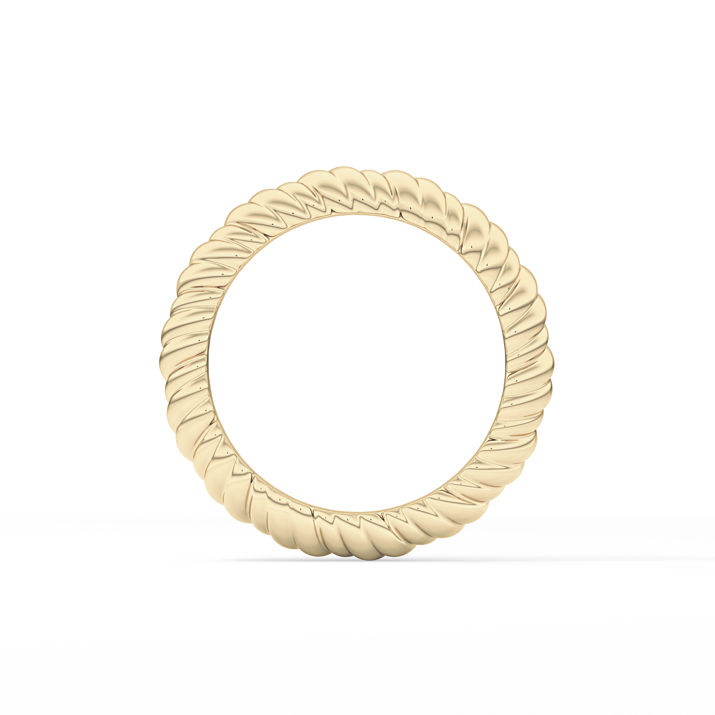 Twisted Shank Wedding Band