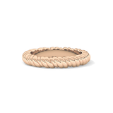 Twisted Shank Wedding Band