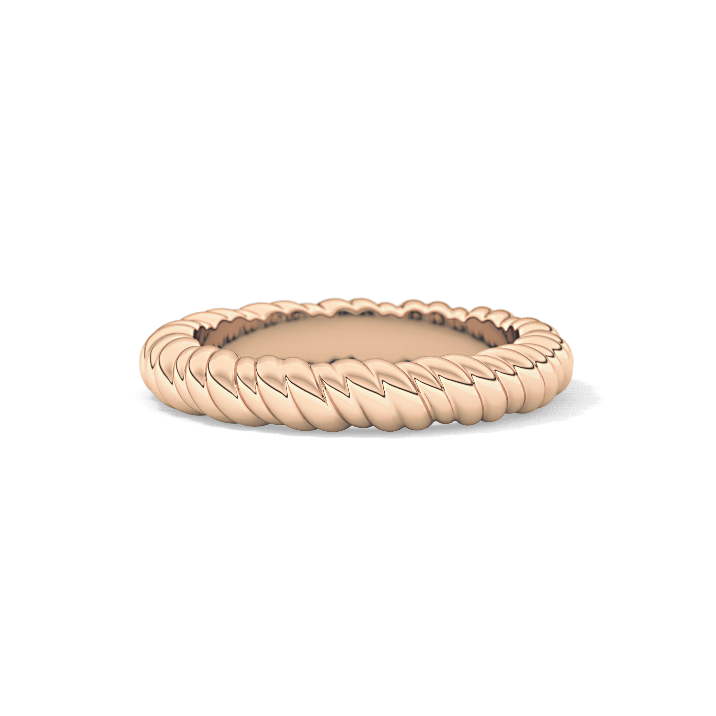 Twisted Shank Wedding Band