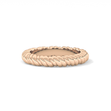 Twisted Shank Wedding Band