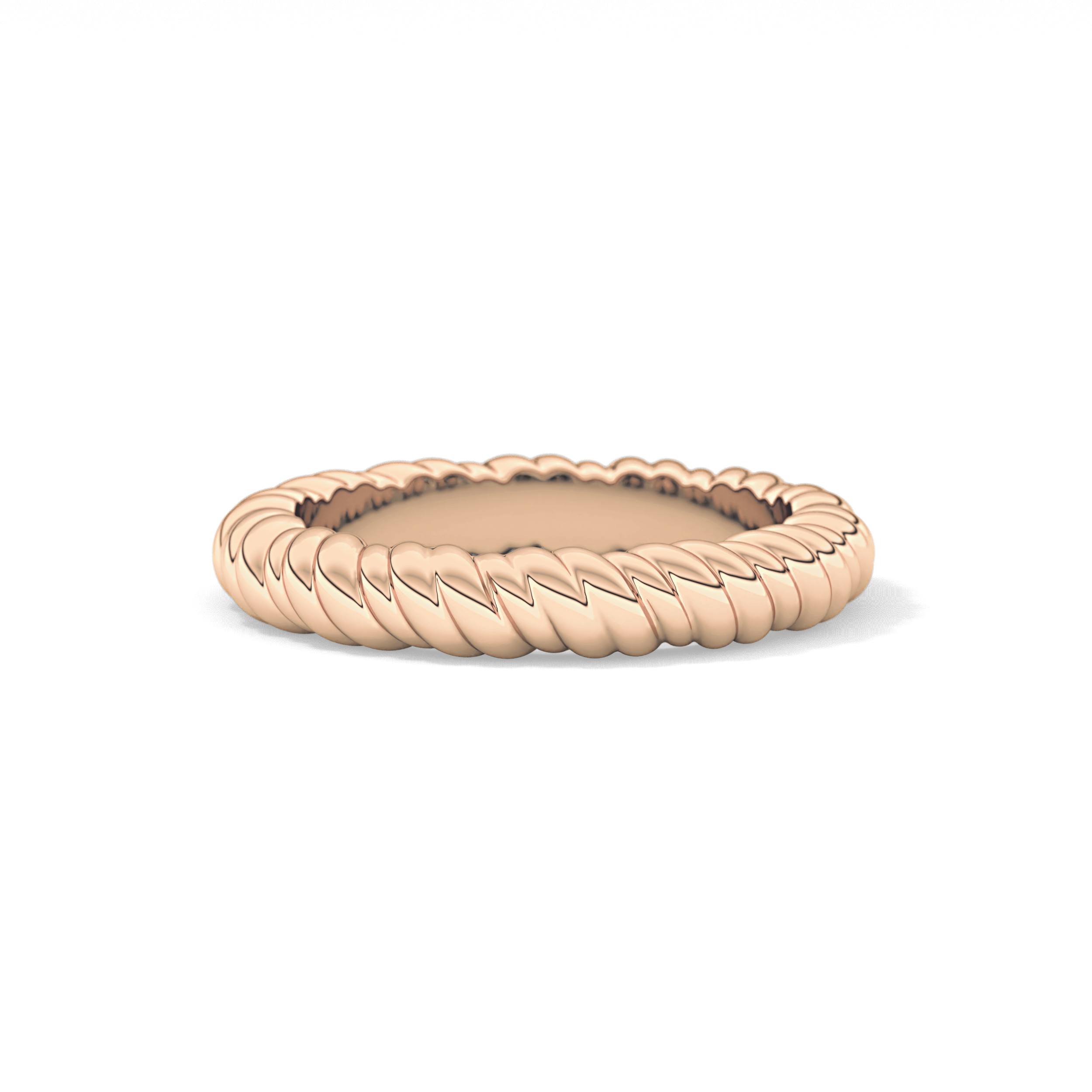 Twisted Shank Wedding Band