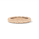 Twisted Shank Wedding Band