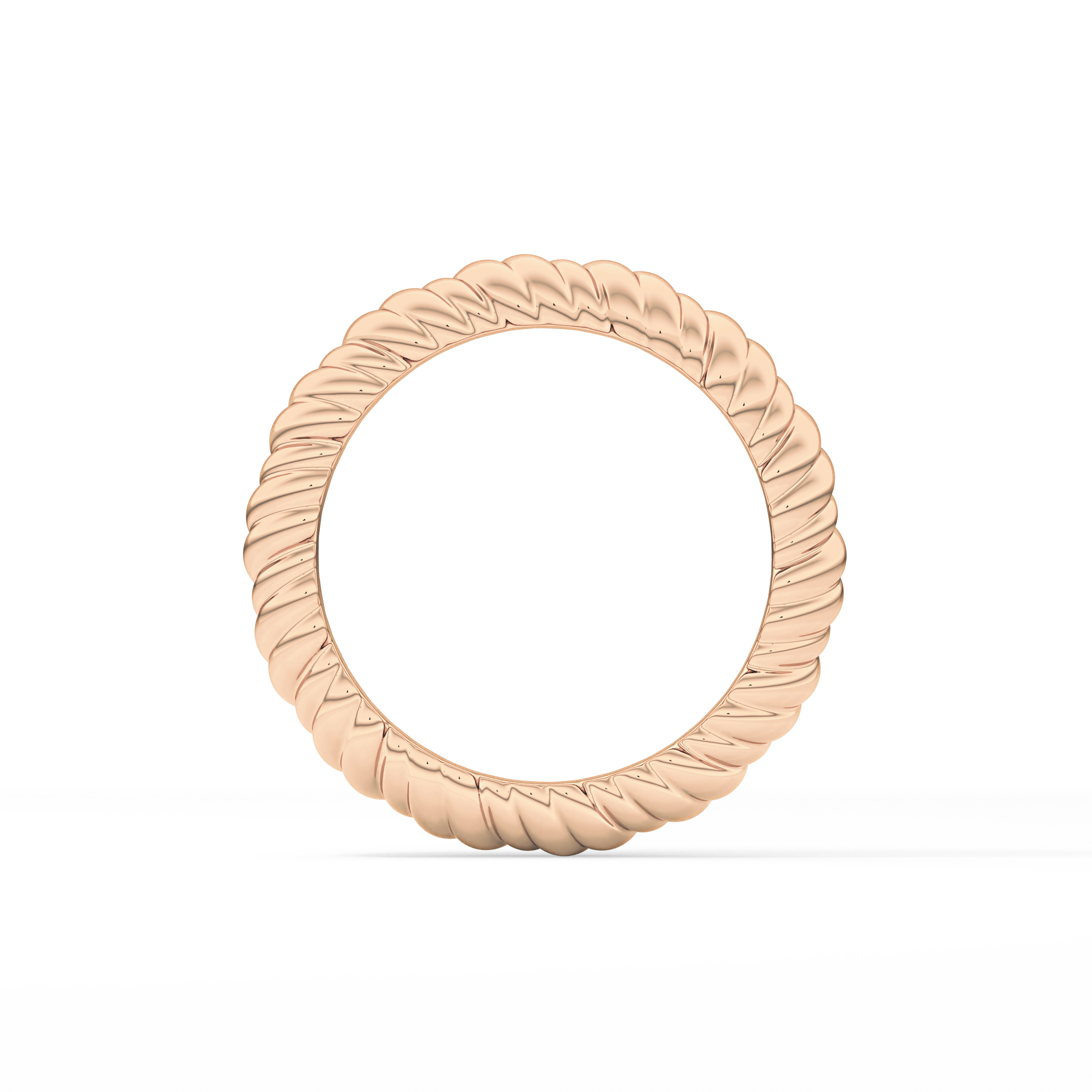 Twisted Shank Wedding Band