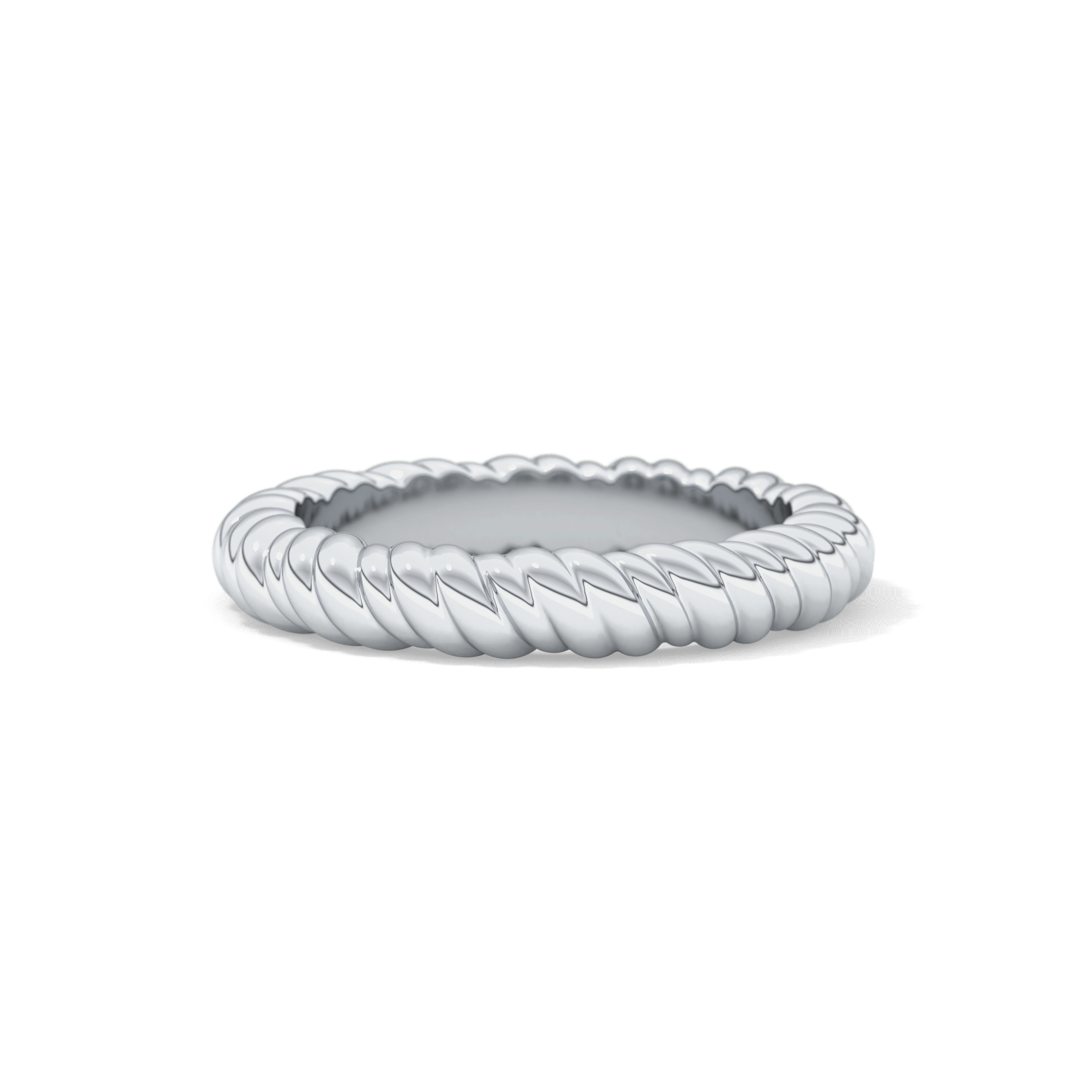 Twisted Shank Wedding Band