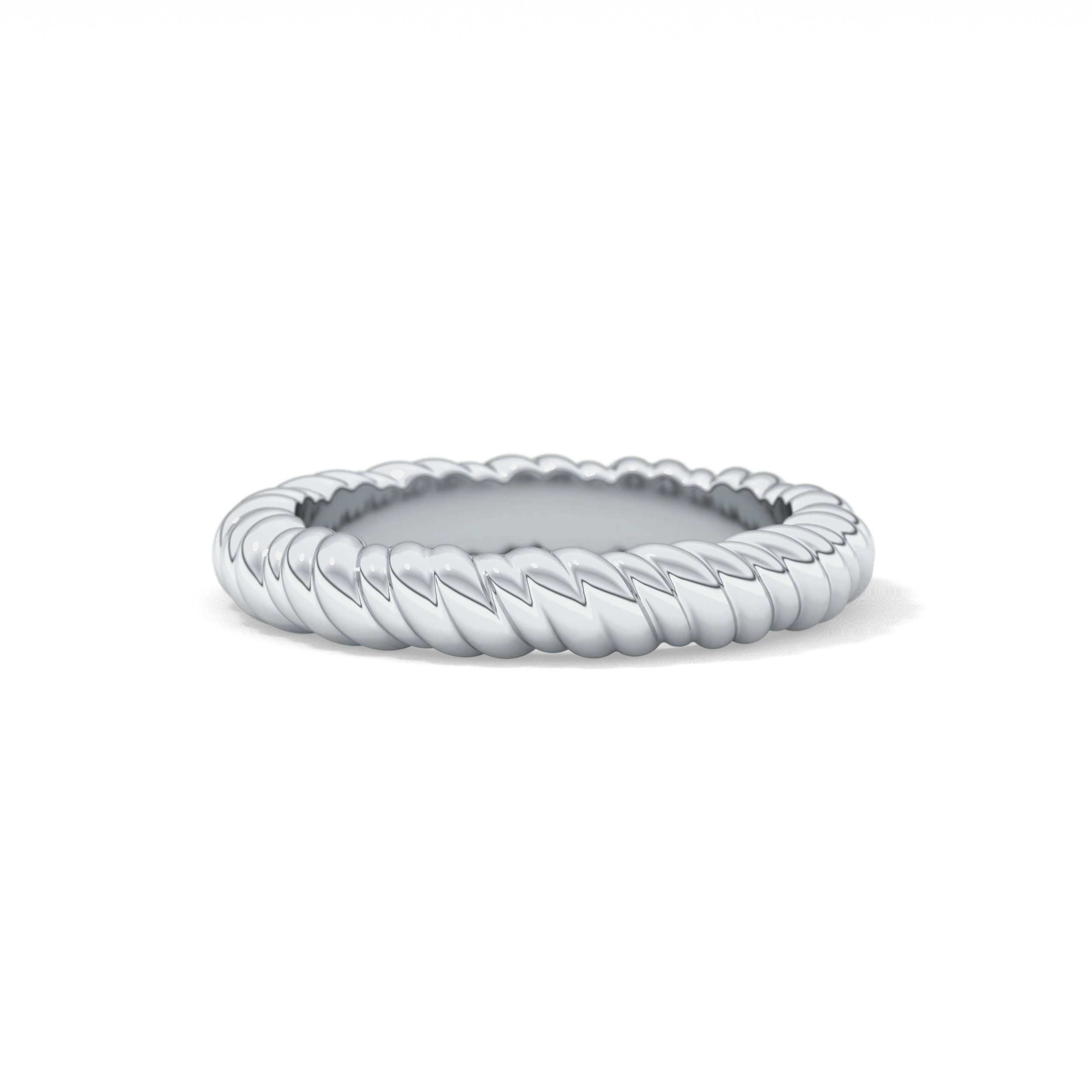 Twisted Shank Wedding Band
