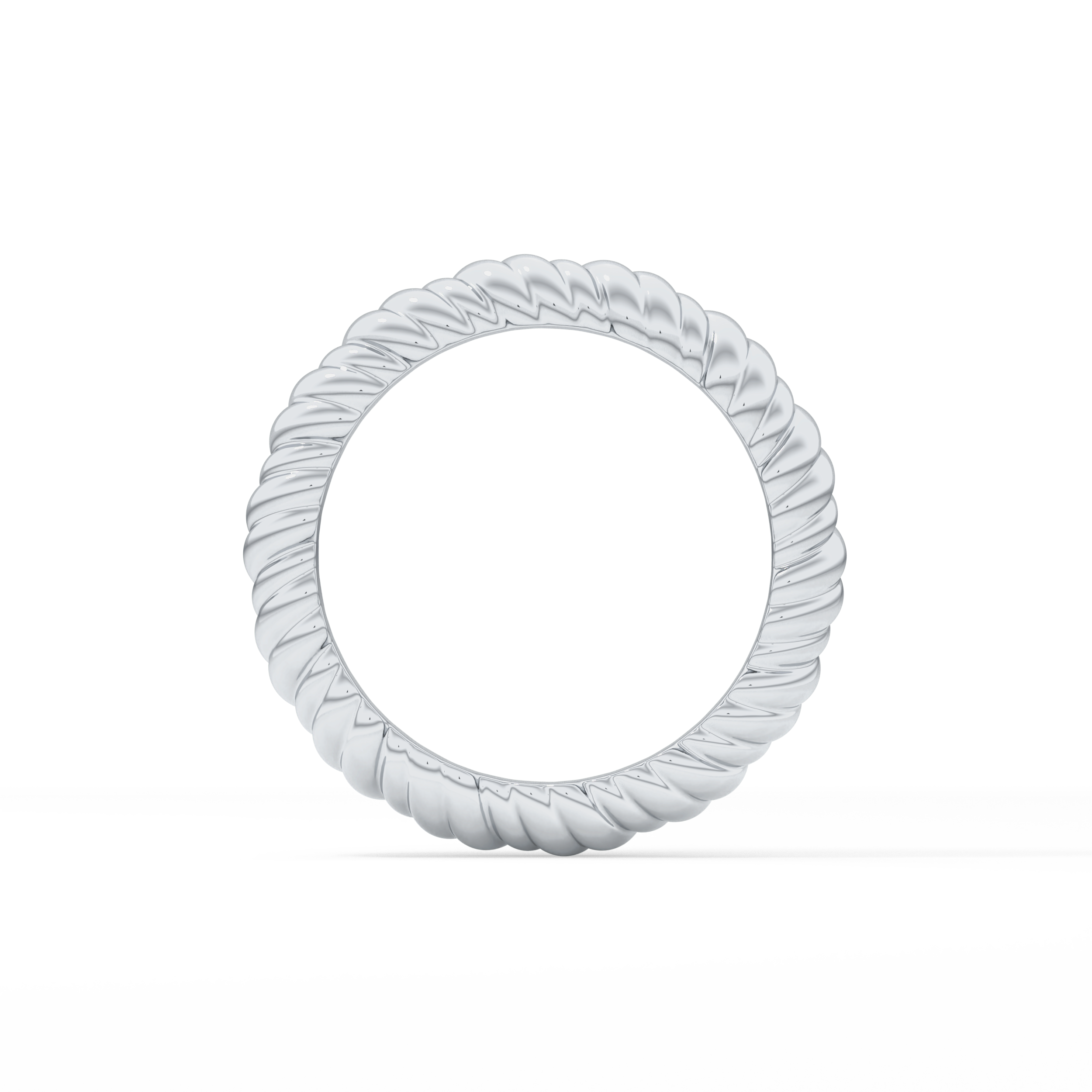 Twisted Shank Wedding Band