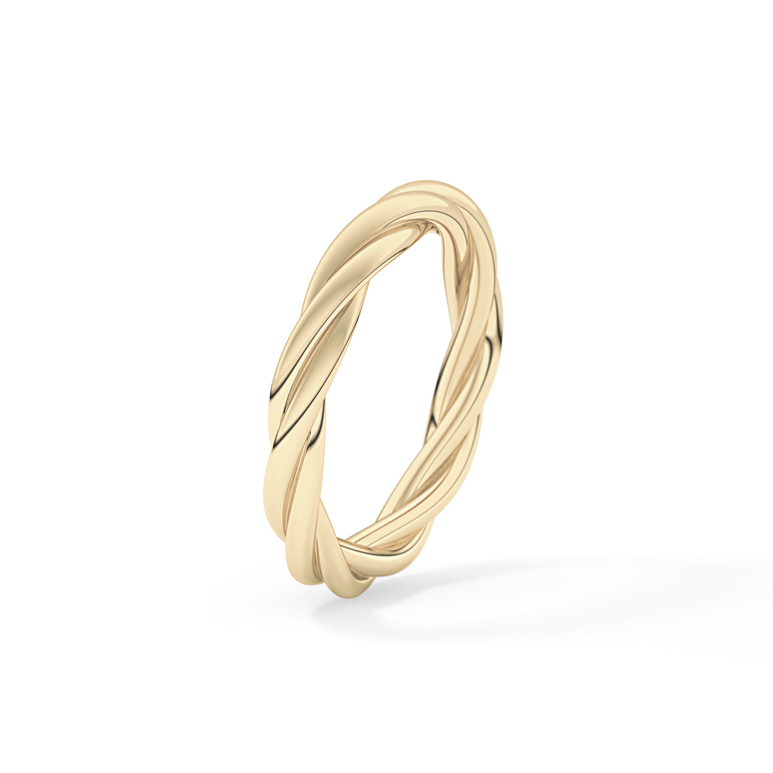 Classic Twisted Shank Wedding Band