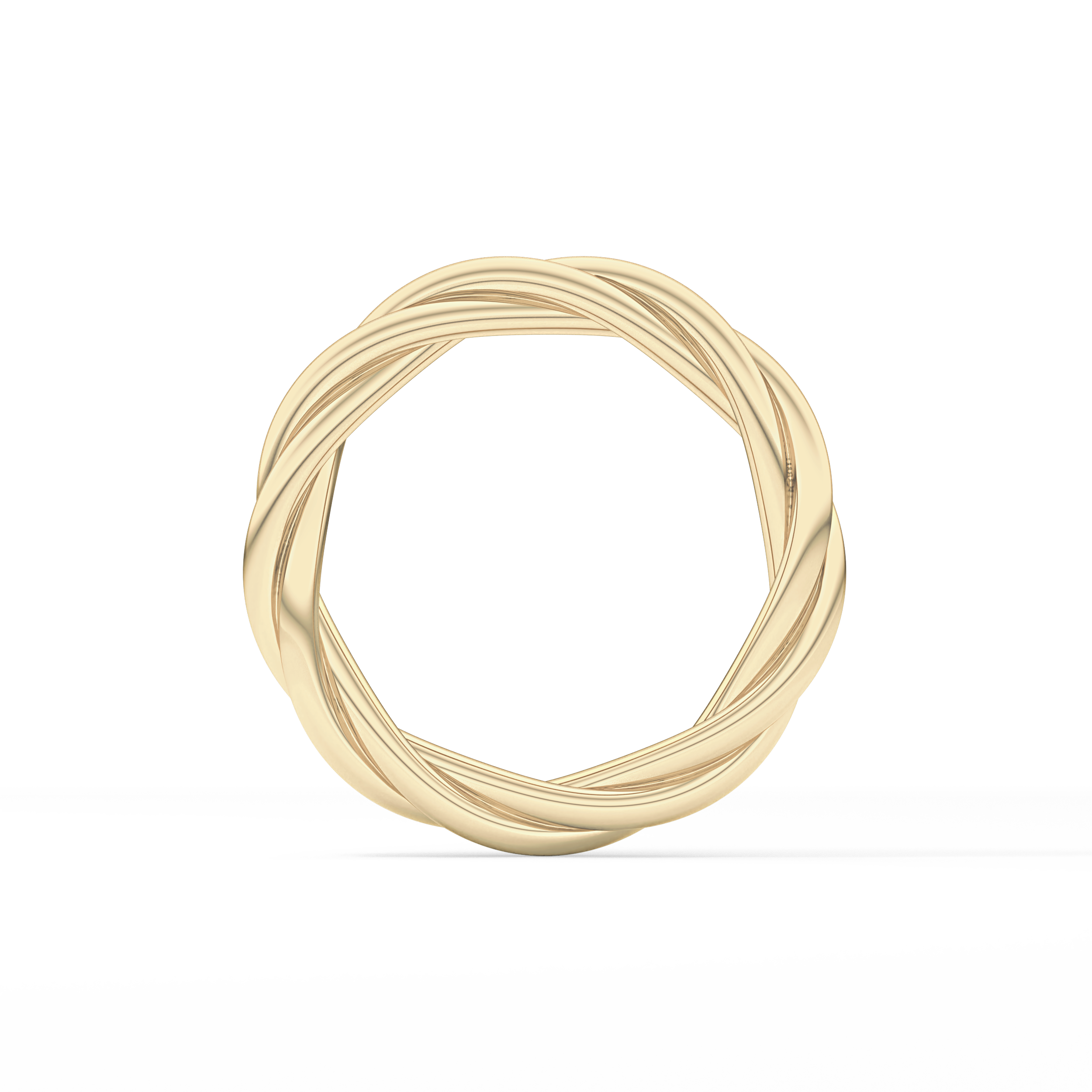 Classic Twisted Shank Wedding Band